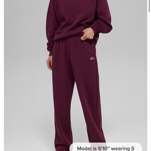 ALO Yoga Plum Wide Leg Pants